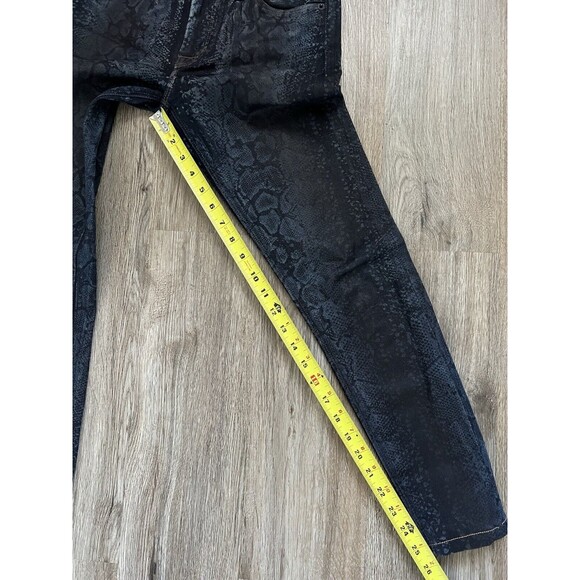 Hudson Jeans Womens Size 26 Blue Snakeskin Print  Super Skinny Nico Mid Rise. - Picture 8 of 8